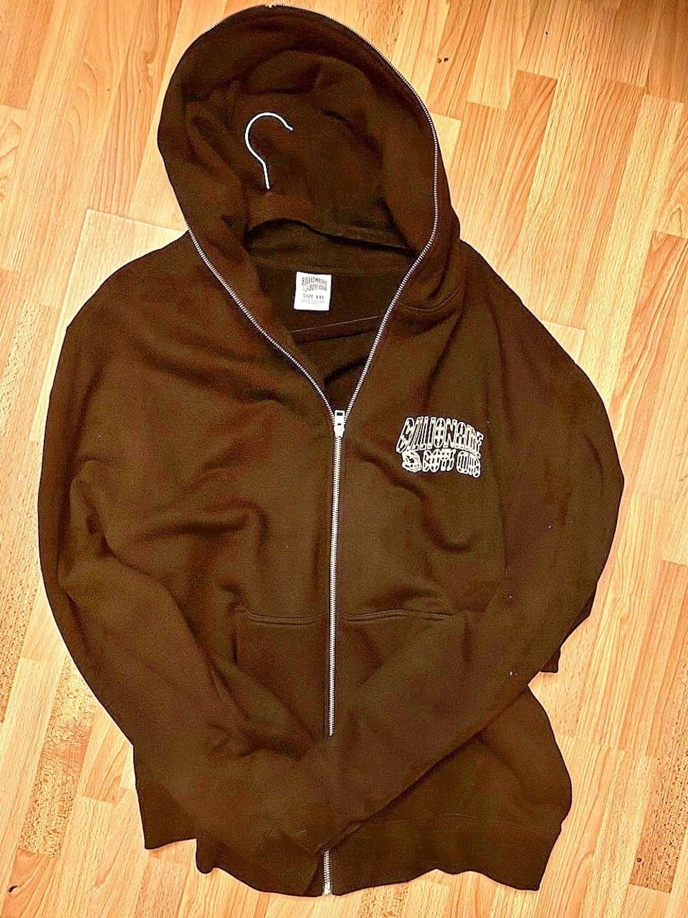 Billionaire Boys Club Classic Curve Logo Full Zip Hoodie Black XXL